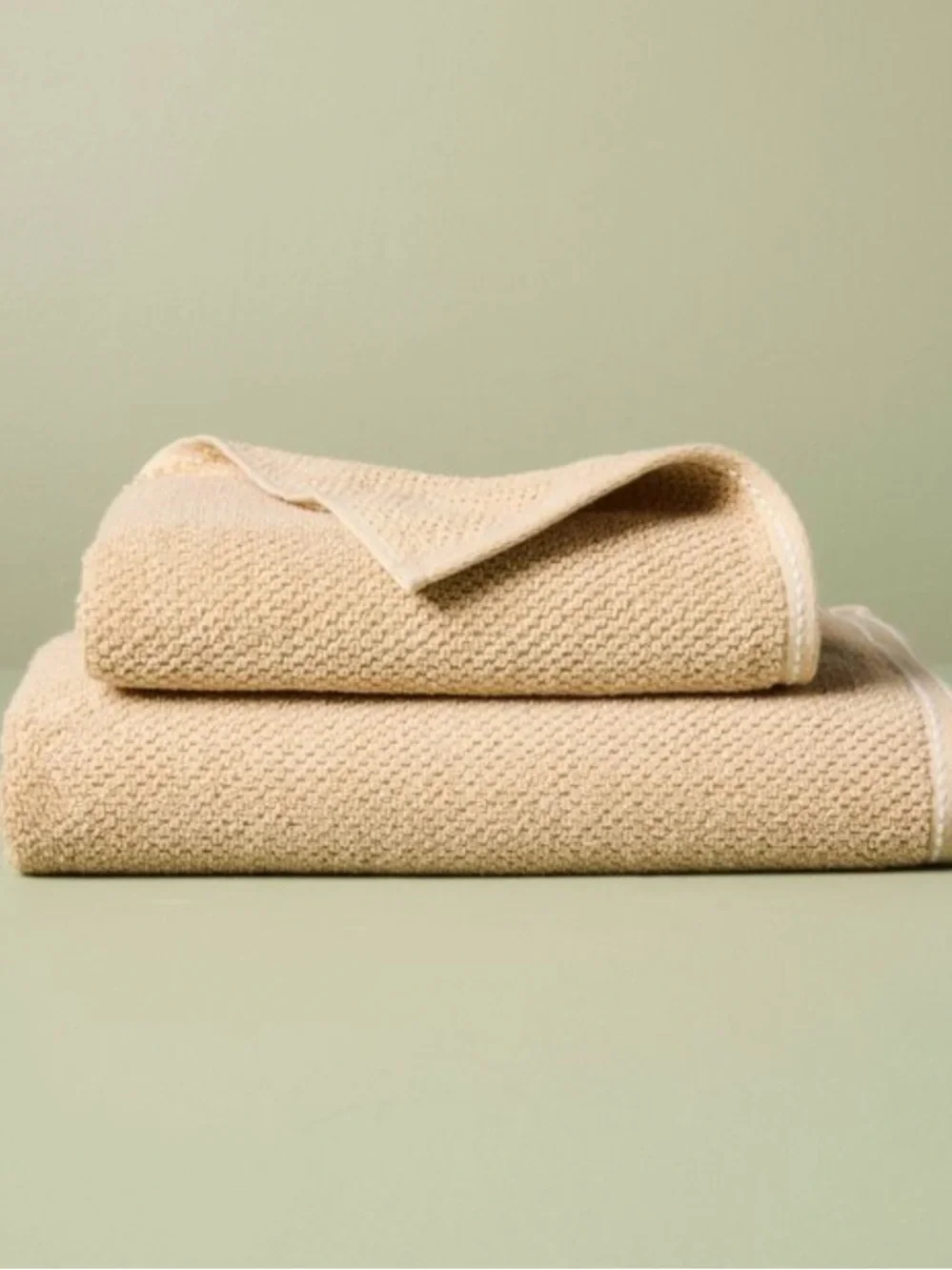 HEARTH & HAND NWT Hand Towel Tan/Cream